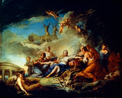 Descanso de Diana en la Caza, siglo XVII de Carle van Loo