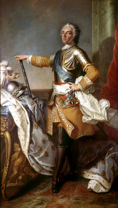 Luis XV (1710-1774) Rey de Francia en 1774-1792 de Carle van Loo