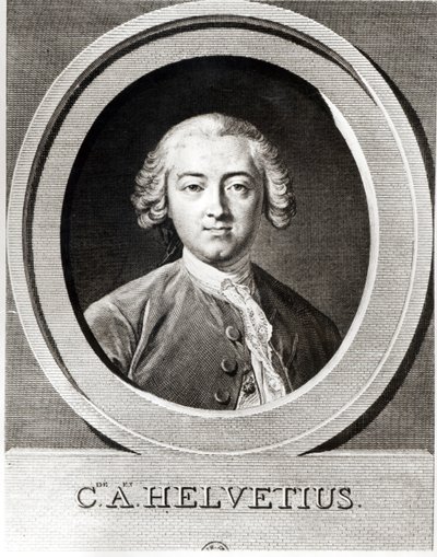 Retrato de Claude Adrien Helvetius (1715-1771) filósofo francés de Carle van Loo