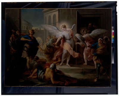 El cegamiento de los habitantes de Sodoma de Carle van Loo