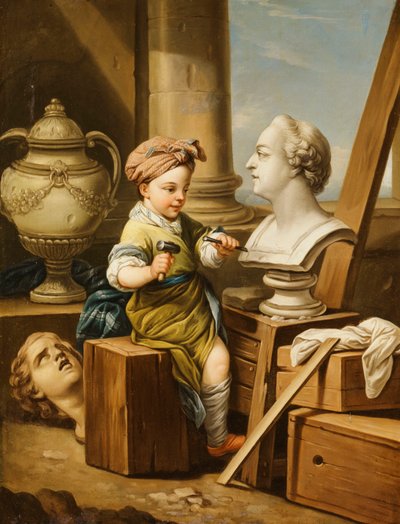 Las Cuatro Artes - Escultura de Carle van Loo