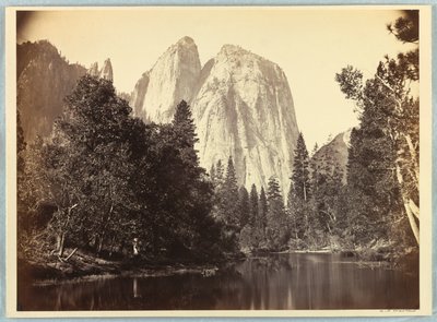 Rocas de la Catedral, Yosemite de Carleton E. Watkins