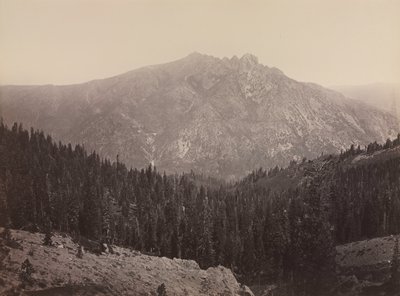 Davoncastle Butte, Sierra Nevada, c. 1866-1870 de Carleton E. Watkins