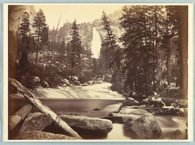 Cascada Nevada, Yosemite de Carleton E. Watkins