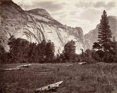 Cúpula Norte, 3,725 pies, Yosemite, ca. 1872, impreso ca. 1876 de Carleton E. Watkins.