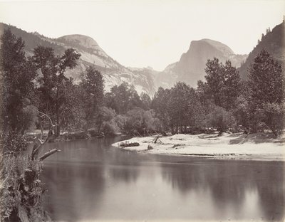 Cúpula Norte y Sur, Yosemite, ca. 1872, impreso ca. 1876 de Carleton E. Watkins.