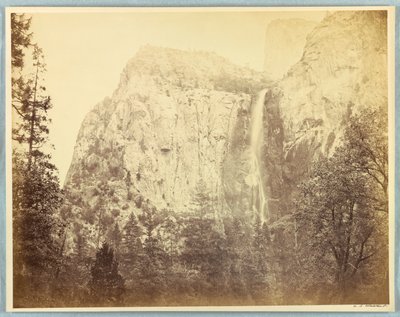 Pohono, Velo de Novia, Yosemite de Carleton E. Watkins
