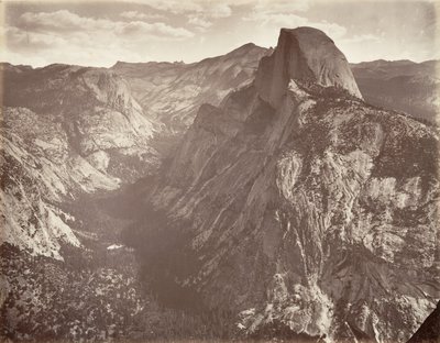 Cúpula Sur, 6,000 pies, ca. 1872, impreso ca. 1876 de Carleton E. Watkins.