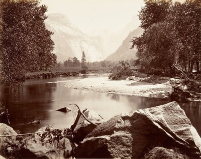 Las cúpulas, Yosemite, ca. 1872, impreso ca. 1876 de Carleton E. Watkins.