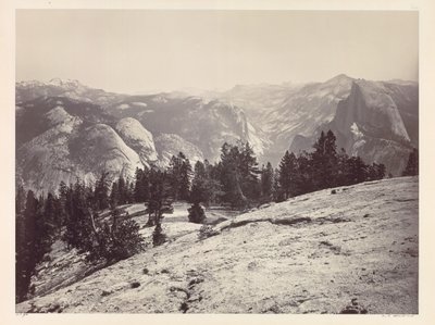Las Cúpulas, desde las Cúpulas del Centinela, Yosemite, c. 1865-1866 de Carleton E. Watkins
