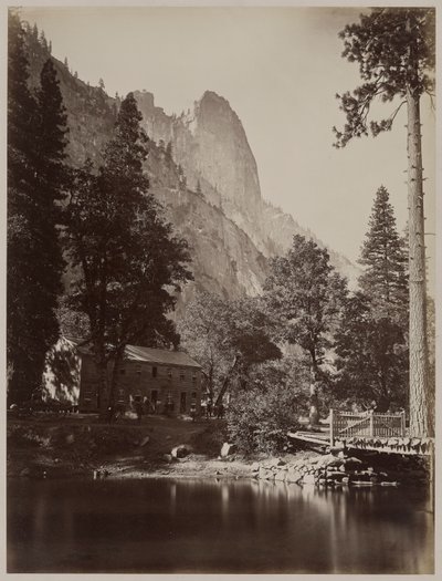 La Roca Centinela, 3270 pies. de Carleton E. Watkins