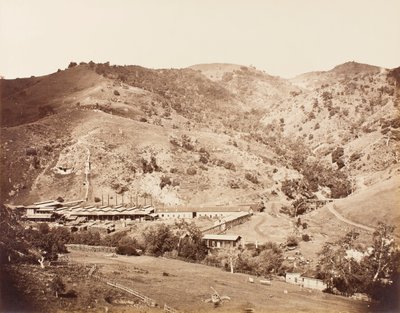 Las obras y la mina, New Almaden, Santa Clara, California de Carleton E. Watkins
