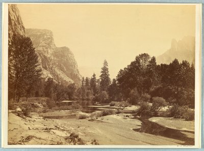 Valle arriba, Yosemite de Carleton E. Watkins