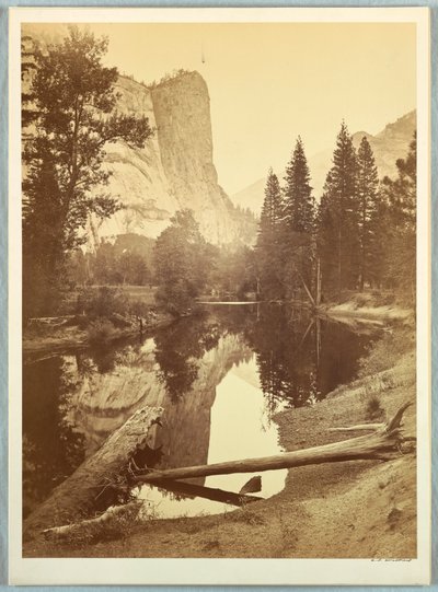 Columna de Washington, Yosemite de Carleton E. Watkins
