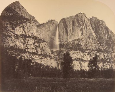 2637 Ft. Cascada de Yosemite, Vista Frontal de Carleton Emmons Watkins