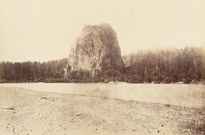 Castle Rock, Oregón, 1867, impreso ca. 1876 de Carleton Emmons Watkins