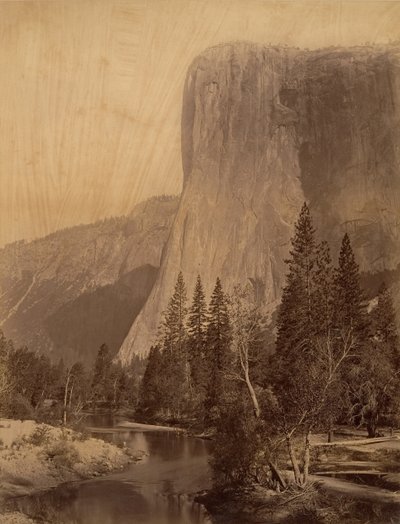 El Capitán, Yosemite, 1865-66 de Carleton Emmons Watkins