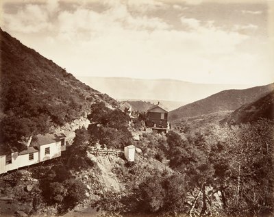 Aguas termales de azufre, Santa Bárbara, 1876 de Carleton Emmons Watkins