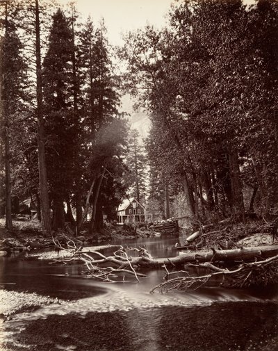 Hotel Hutchings, Yosemite de Carleton Emmons Watkins