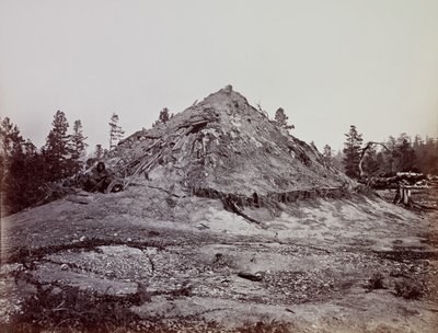 Casa de sudor india, condado de Mendocino, California, 1863 de Carleton Emmons Watkins
