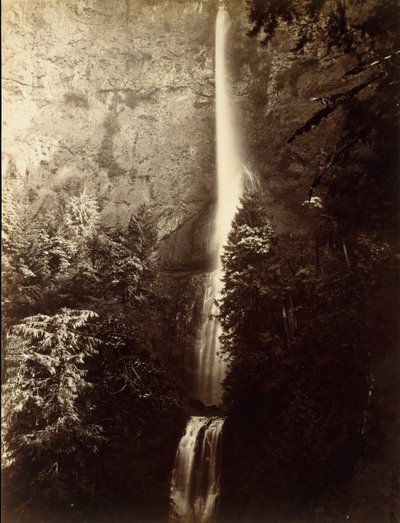 Cascada de Multnomah, Río Columbia de Carleton Emmons Watkins