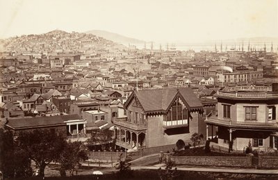 San Francisco, desde Rincon Hill, 1864, impreso ca. 1876 de Carleton Emmons Watkins
