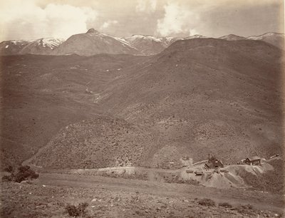 Pozo del túnel Sutro No. 2, 1875, impreso ca. 1876 de Carleton Emmons Watkins