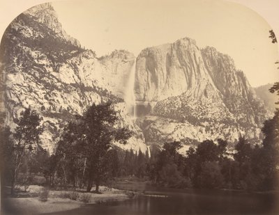 Cataratas de Yosemite, vista del río, 2637 pies de Carleton Emmons Watkins