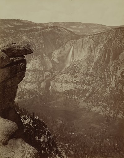 Cataratas de Yosemite desde Glacier Point, 1865-66, impreso ca. 1875 de Carleton Emmons Watkins