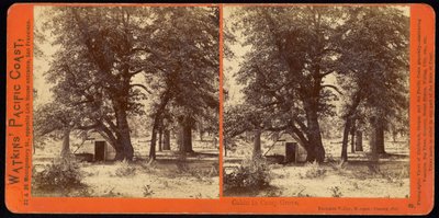 Cabaña en Camp Grove, Valle de Yosemite, Condado de Mariposa, Cal de Carleton Watkins