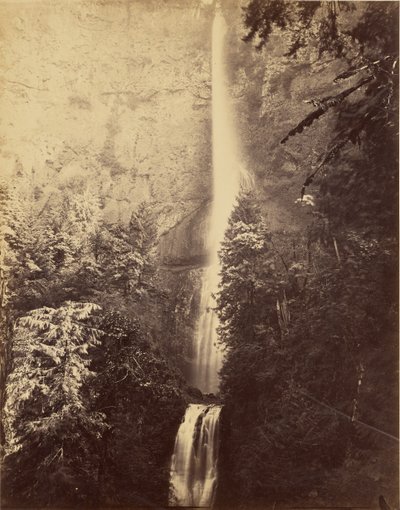 [Cascadas, Multnomah Falls] de Carleton Watkins