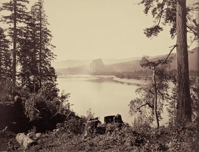 Roca del Castillo, Río Columbia de Carleton Watkins