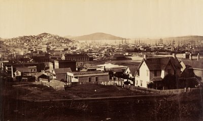 [Frente de la ciudad desde Rincón Hill en 1860] de Carleton Watkins
