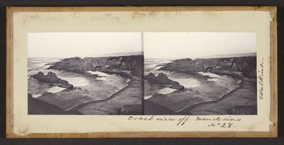 Vista costera frente a Mendocino de Carleton Watkins