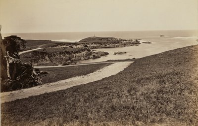 [Vista de la costa cerca de Monterey] de Carleton Watkins