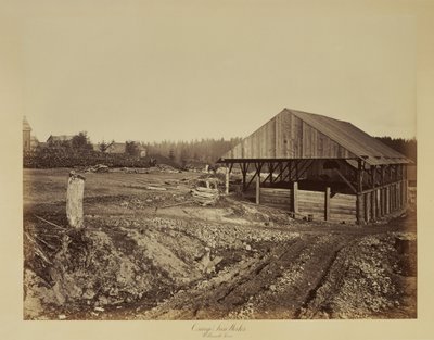 Oswego Iron Works, río Willamette de Carleton Watkins
