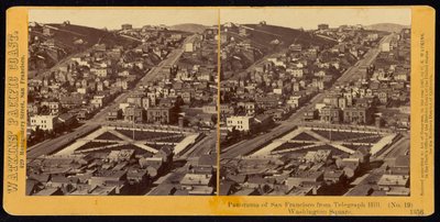 Panorama de San Francisco desde Telegraph Hill, Washington Square de Carleton Watkins