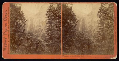 Pohono, o el Velo Nupcial, 900 pies, condado de Mariposa, Cal de Carleton Watkins