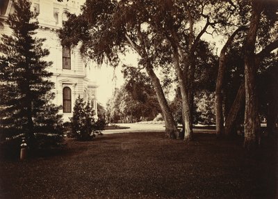 [Thurlow Lodge - Césped y Casa. De Barron Cluster.] de Carleton Watkins