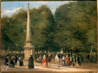 Fiesta de las flores para la celebración de San Foca en Milán 20/04/1845 (óleo sobre lienzo de Carlo Jotti
