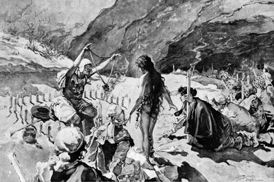 Exorcismo de una bruja en el Valle de la Rosee. de Carlo Pellegrini