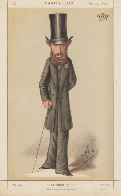 Vanity Fair: Estadistas No. 67 "El representante del romance" de Carlo (Ape) Pellegrini