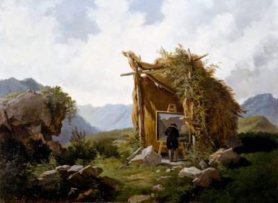 Artistas en el campo de Carlo Ademollo