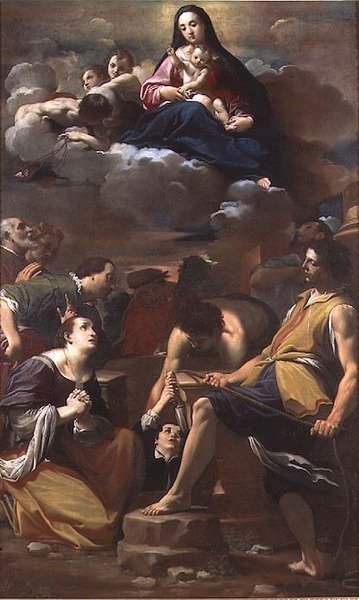 Milagro de la Virgen del Carmelo de Carlo Bononi
