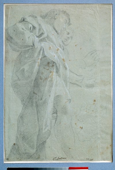 Dos hombres de pie con túnicas de Carlo Bononi