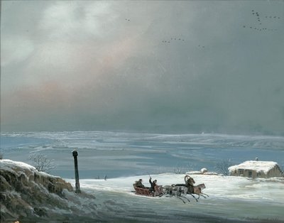 Alrededores de Odessa en invierno, 1841 de Carlo Bossoli