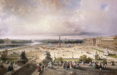 Place de la Concorde, París de Carlo Bossoli