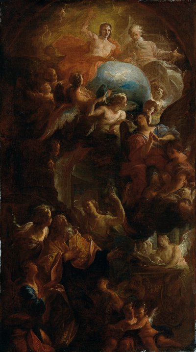 Muerte de San Agustín de Carlo Carlone