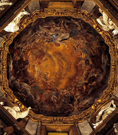 Asunción de la Virgen, por Carlo Cignani, fresco de Carlo Cignani