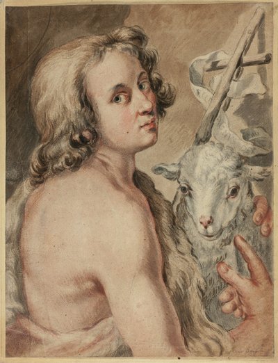 San Juan Bautista con Cordero de Carlo Cignani